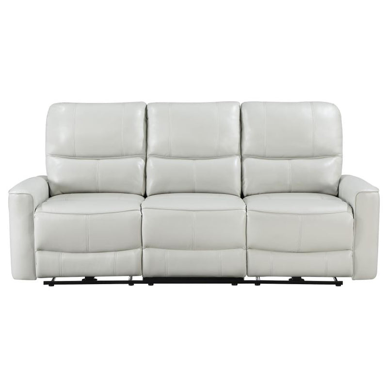 Greenfield Upholstered Power Reclining Sofa Dove Grey-zoom-