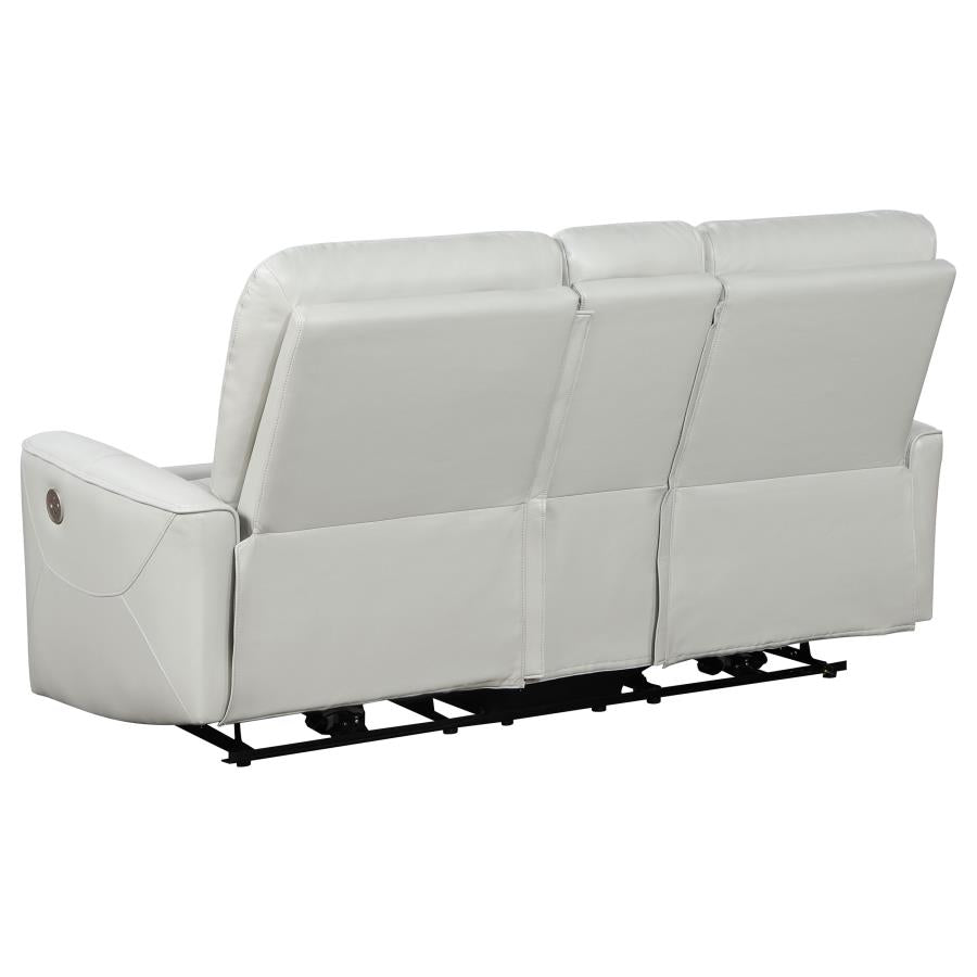 Greenfield Upholstered Power Reclining Loveseat Dove Grey-5