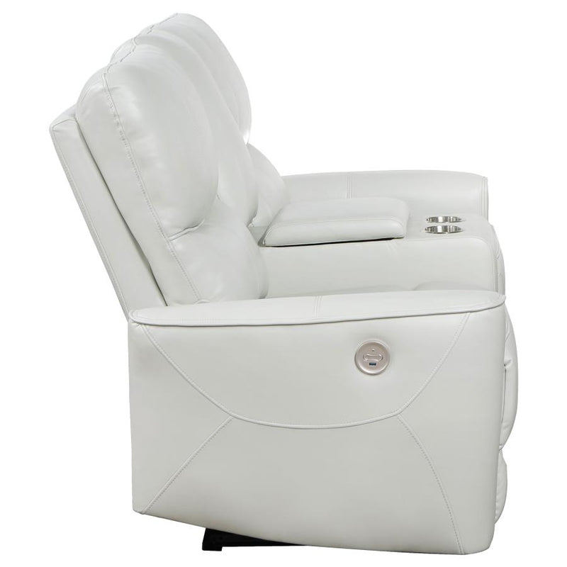 Greenfield Upholstered Power Reclining Loveseat Dove Grey-zoom-