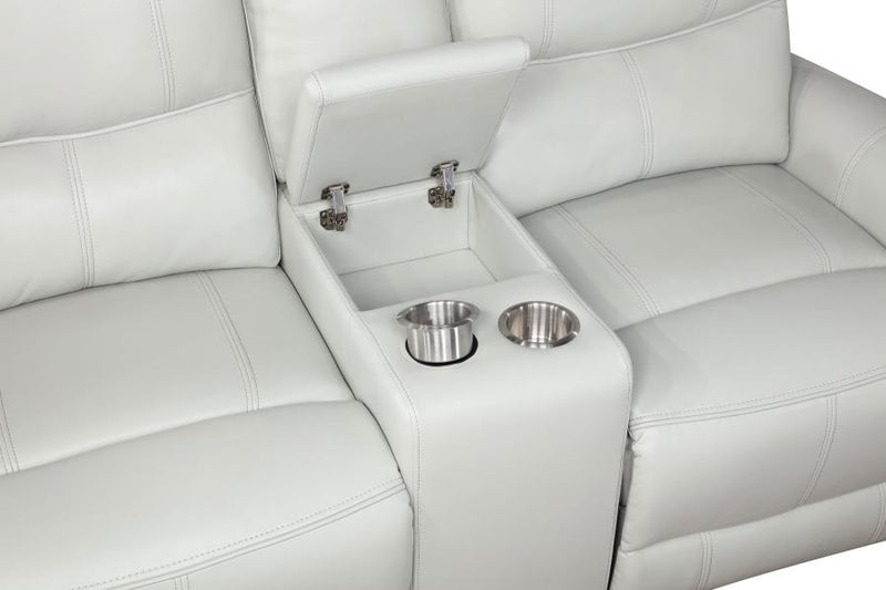 Greenfield Upholstered Power Reclining Loveseat Dove Grey-zoom-
