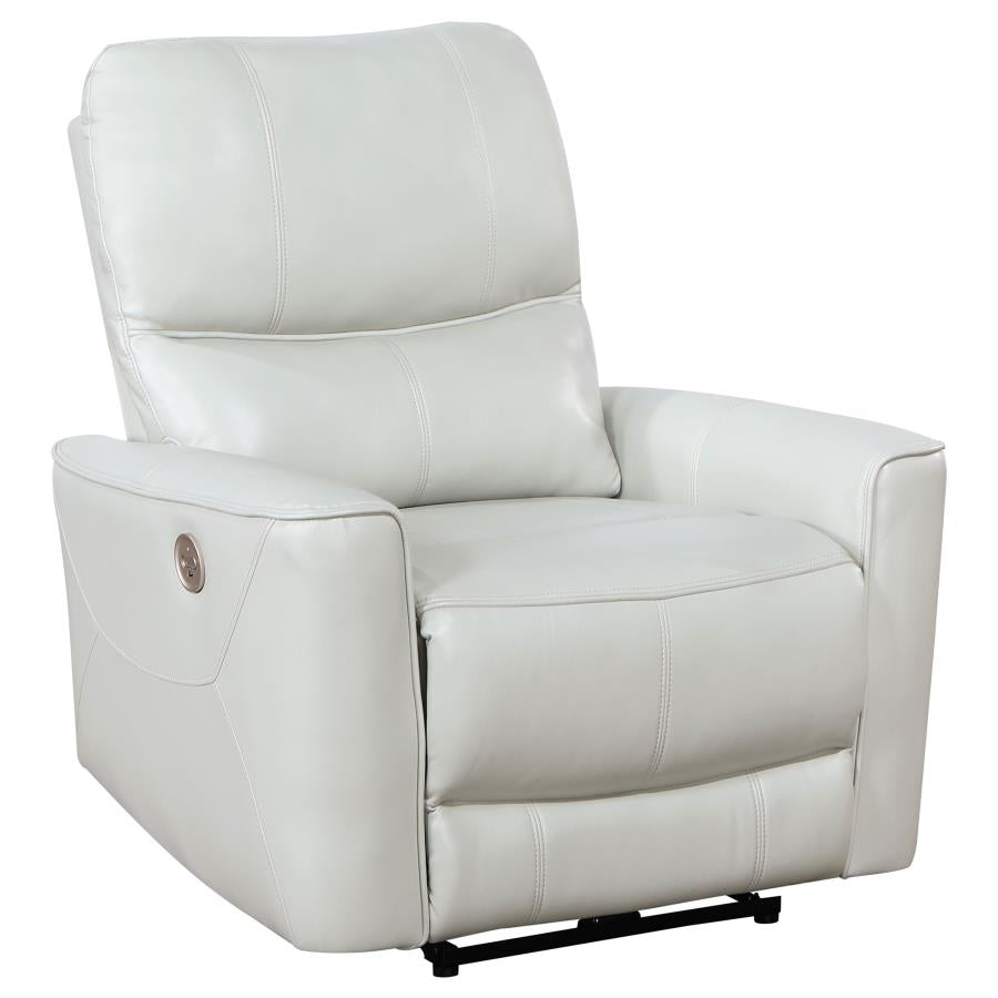 Greenfield Upholstered Power Recliner Chair Dove Grey-1