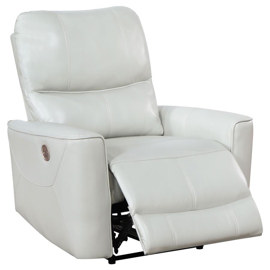 Greenfield Upholstered Power Recliner Chair Dove Grey-3