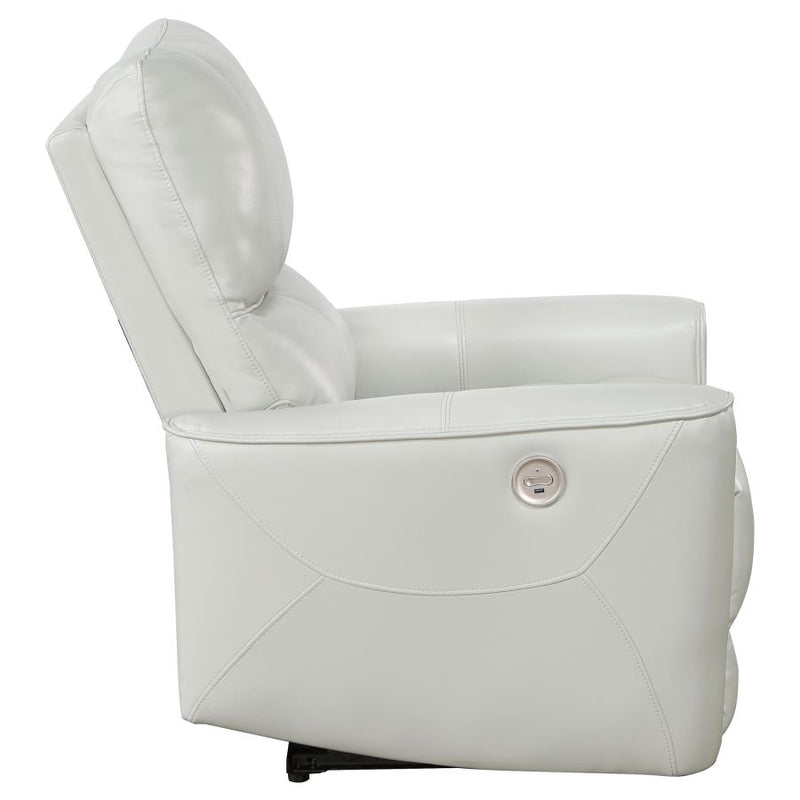 Greenfield Upholstered Power Recliner Chair Dove Grey-zoom-