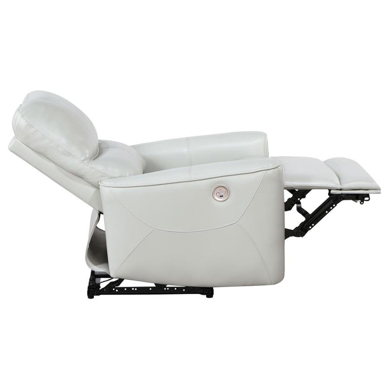 Greenfield Upholstered Power Recliner Chair Dove Grey-zoom-
