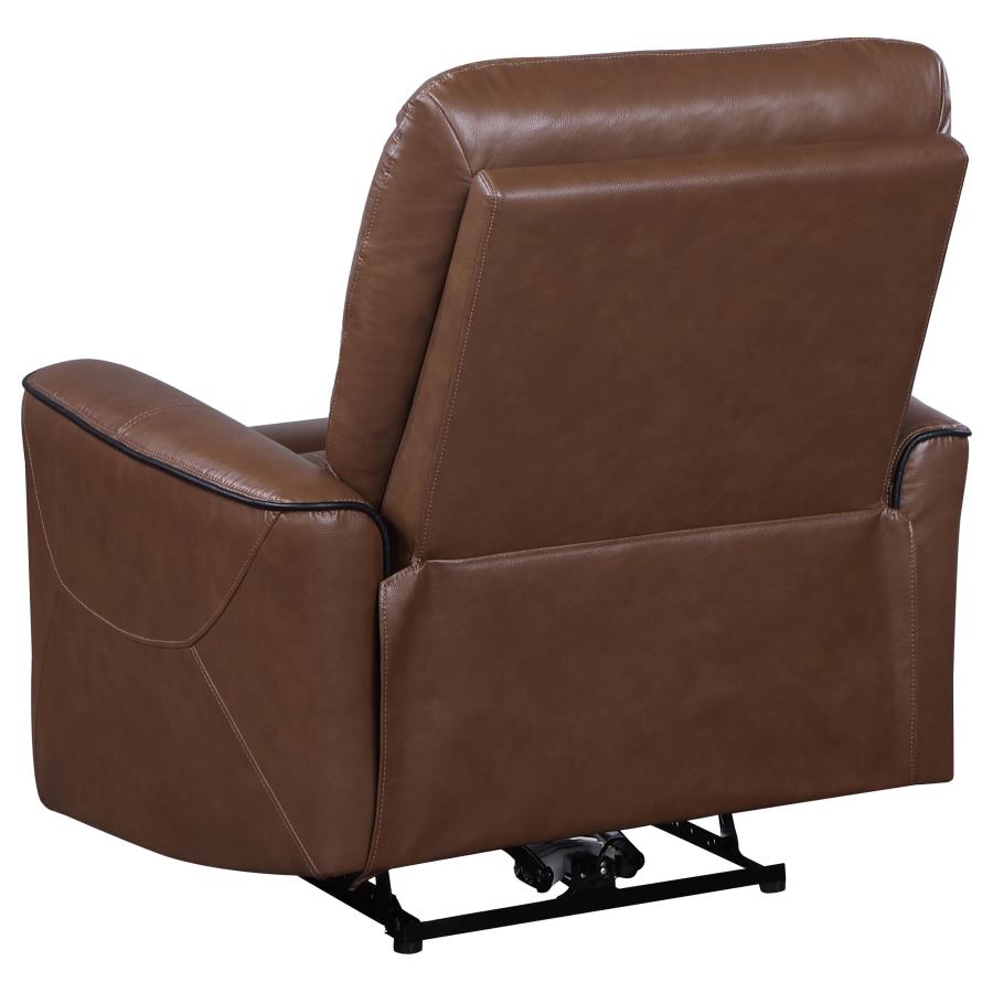 Greenfield 3-piece Power Reclining Sofa Set Saddle Brown-11