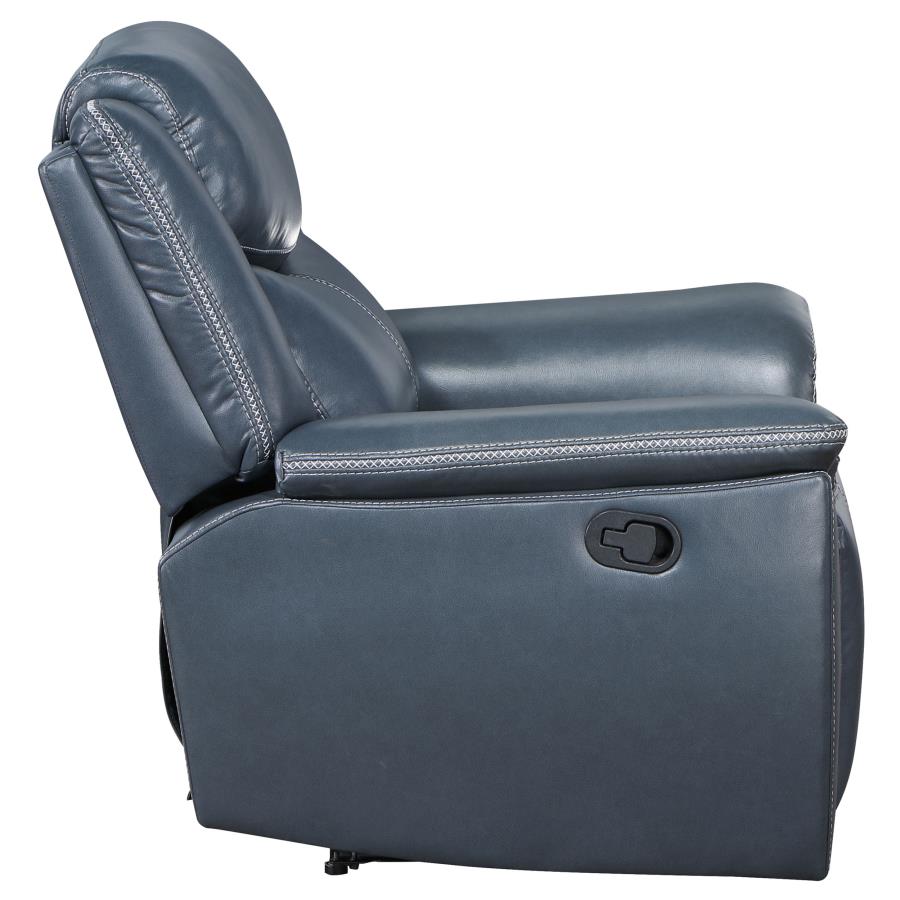 Sloane Upholstered Padded Arm Recliner Chair Blue-zoom-6