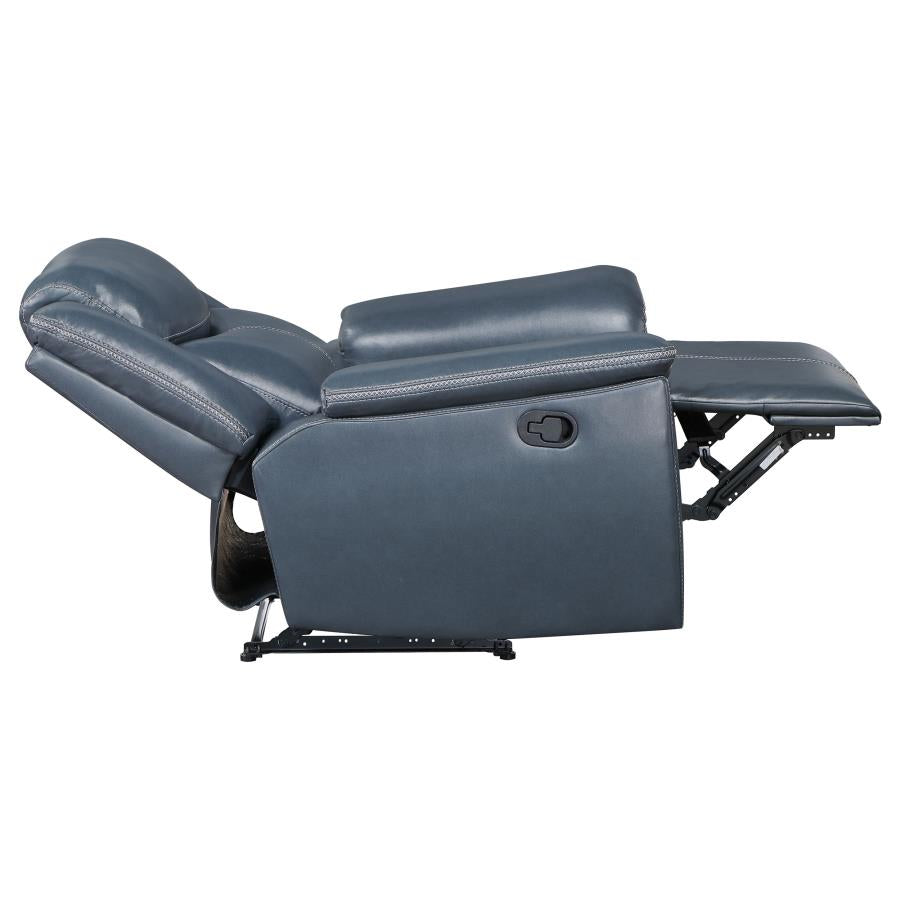 Sloane Upholstered Padded Arm Recliner Chair Blue-zoom-7