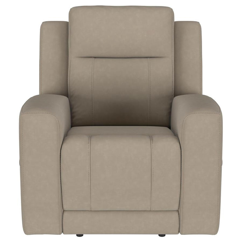 Brentwood Upholstered Recliner Chair Taupe-zoom-