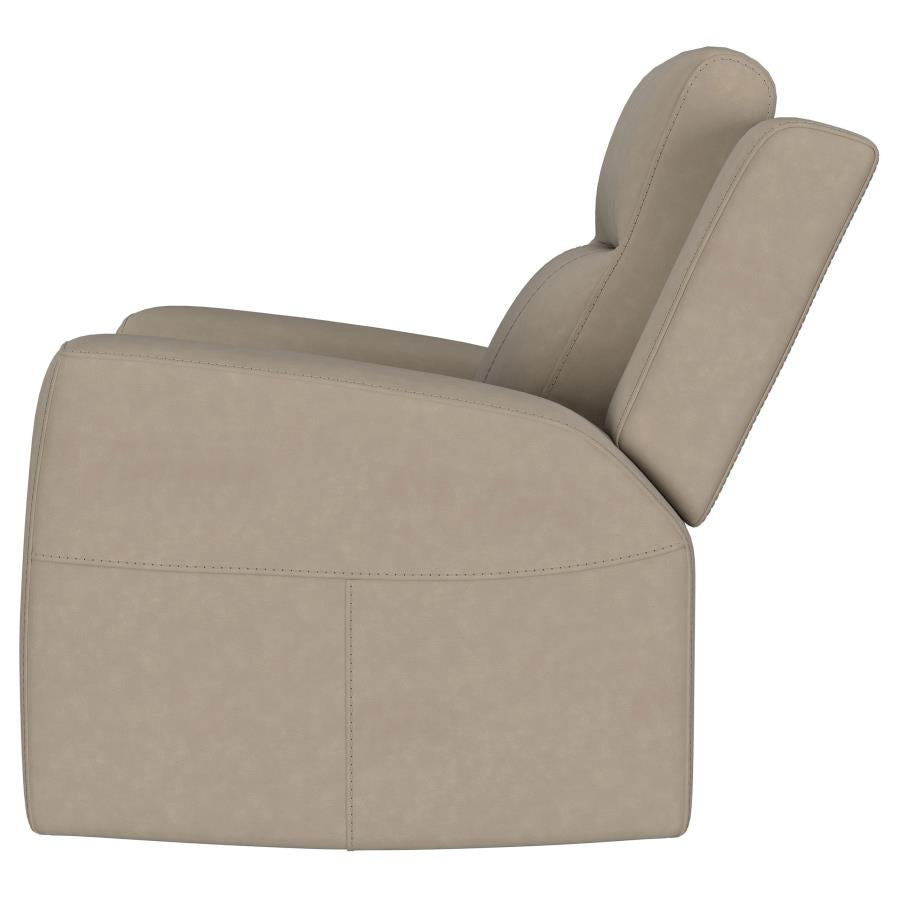 Brentwood Upholstered Recliner Chair Taupe-6