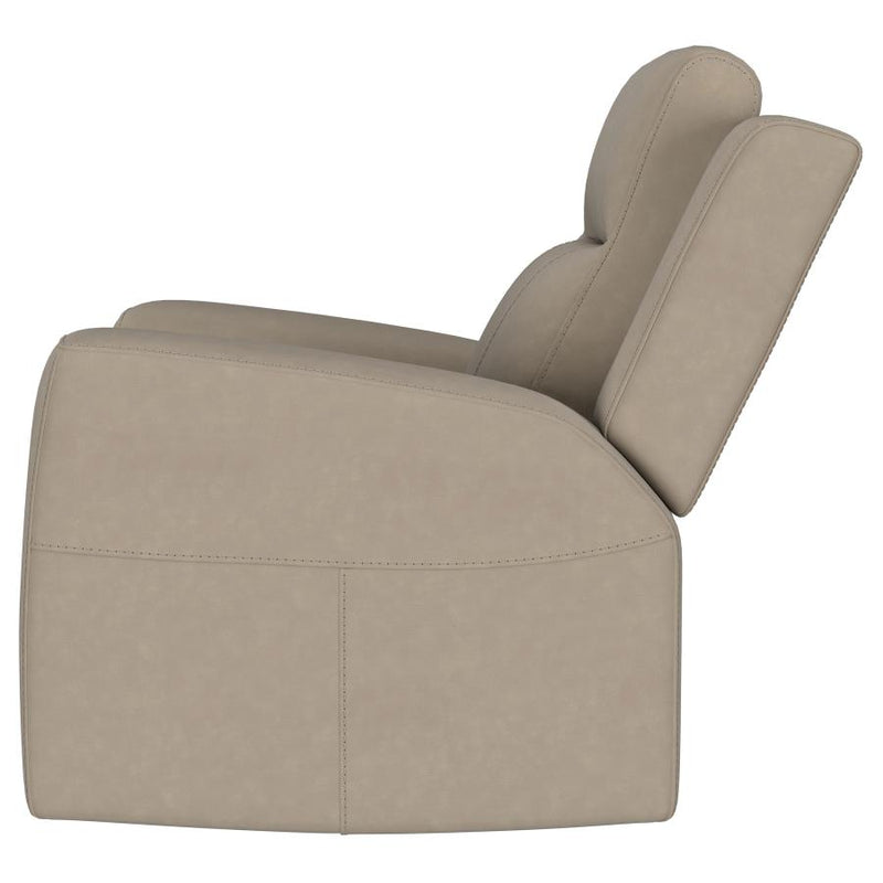 Brentwood Upholstered Recliner Chair Taupe-zoom-