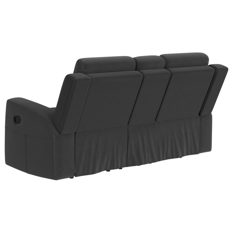 Brentwood Upholstered Reclining Loveseat Dark Charcoal-zoom-6