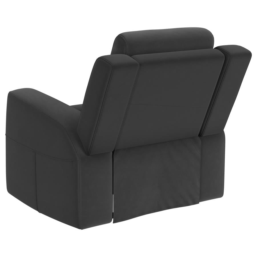 Brentwood Upholstered Recliner Chair Dark Charcoal-zoom-6