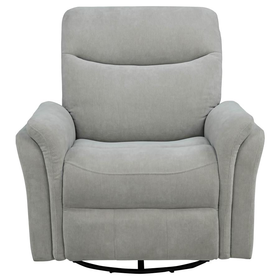 Adler Upholstered Power Swivel Glider Recliner Ivory-6