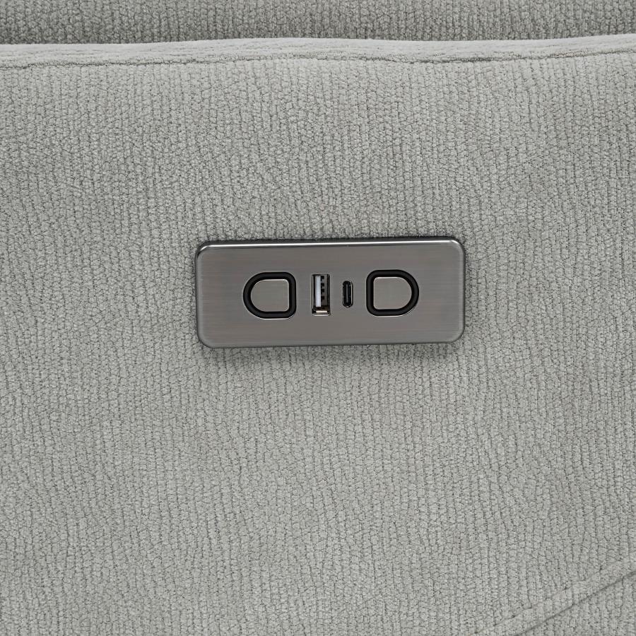 Adler Upholstered Power Swivel Glider Recliner Ivory-zoom-9