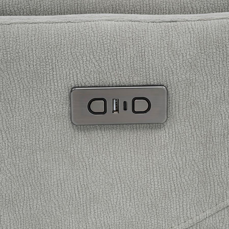 Adler Upholstered Power Swivel Glider Recliner Ivory-zoom-