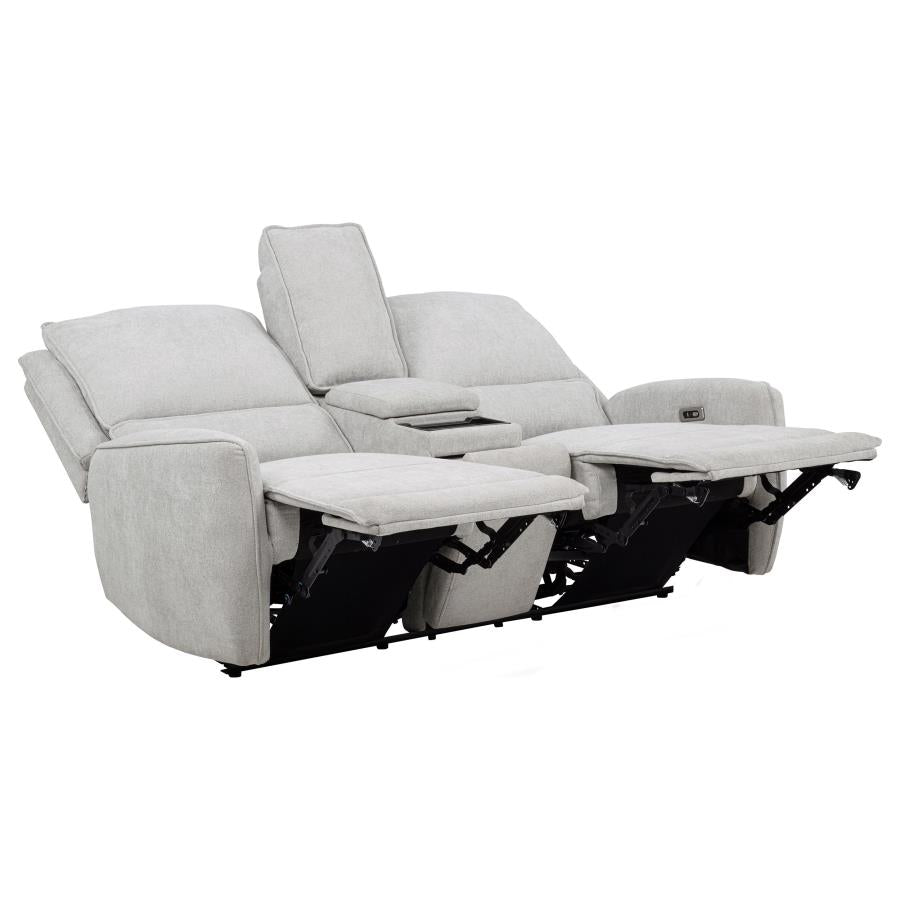 Sylmar 2-piece Chenille Power Reclining Sofa Set Dove Grey-zoom-9