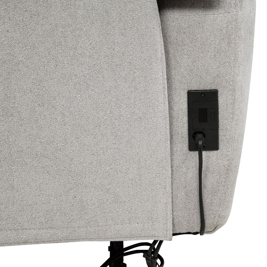 Sylmar 2-piece Chenille Power Reclining Sofa Set Dove Grey-14