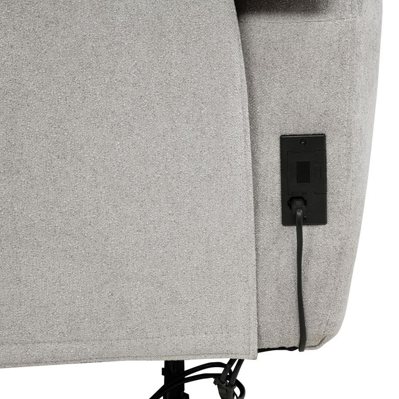 Sylmar Chenille Upholstered Power Reclining Loveseat Dove Grey-zoom-
