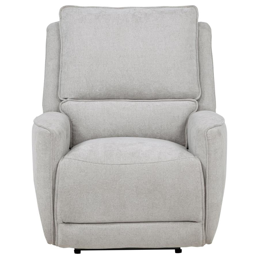 Sylmar Chenille Upholstered Power Recliner Dove Grey-zoom-5