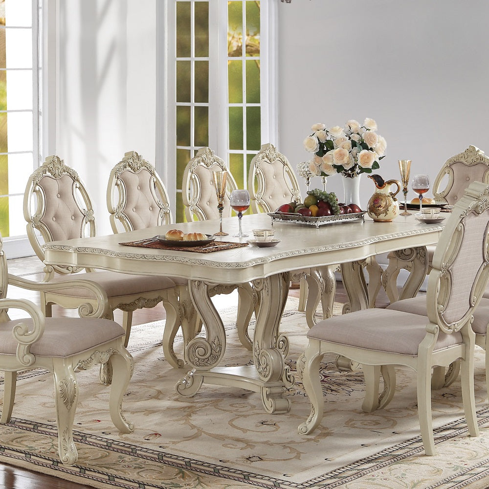 ACME Ragenardus Dining Table – front view – Lusso Furniture Miami