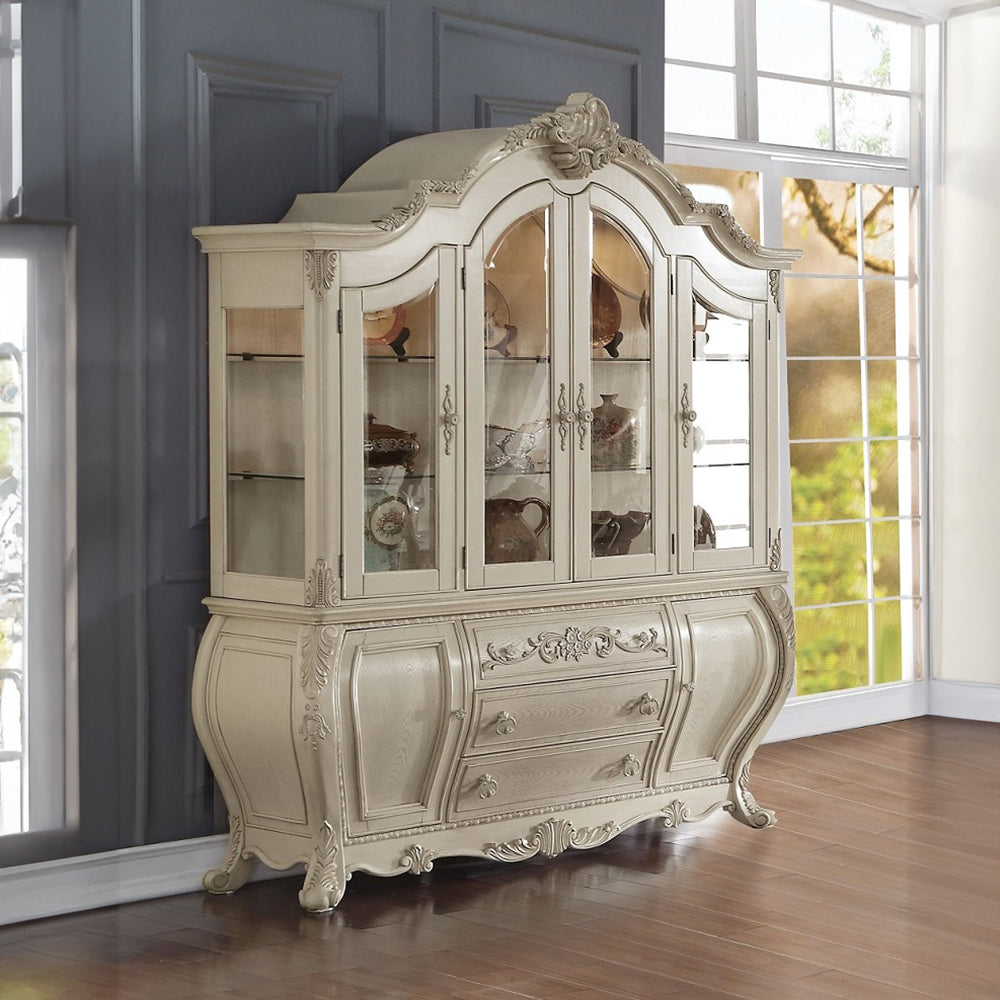 ACME Ragenardus Buffet & Hutch – front view – Lusso Furniture Miami