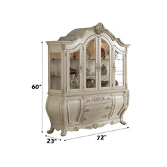 ACME Ragenardus Buffet & Hutch – side view – Lusso Furniture Miami
