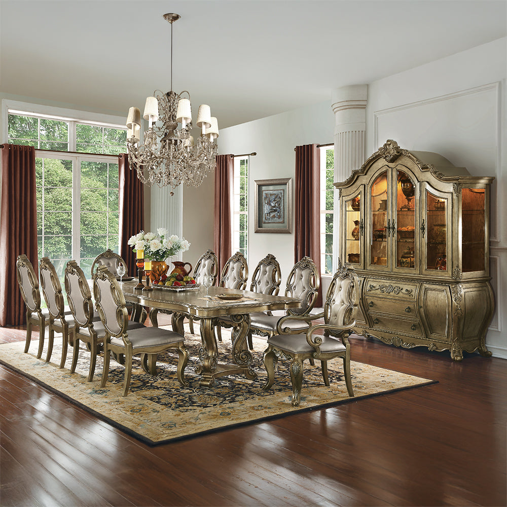 ACME Ragenardus Dining Table – back view – Lusso Furniture Miami
