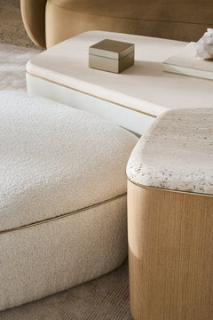 Caracole Serir Small Cocktail Table – side view – Lusso Furniture Miami