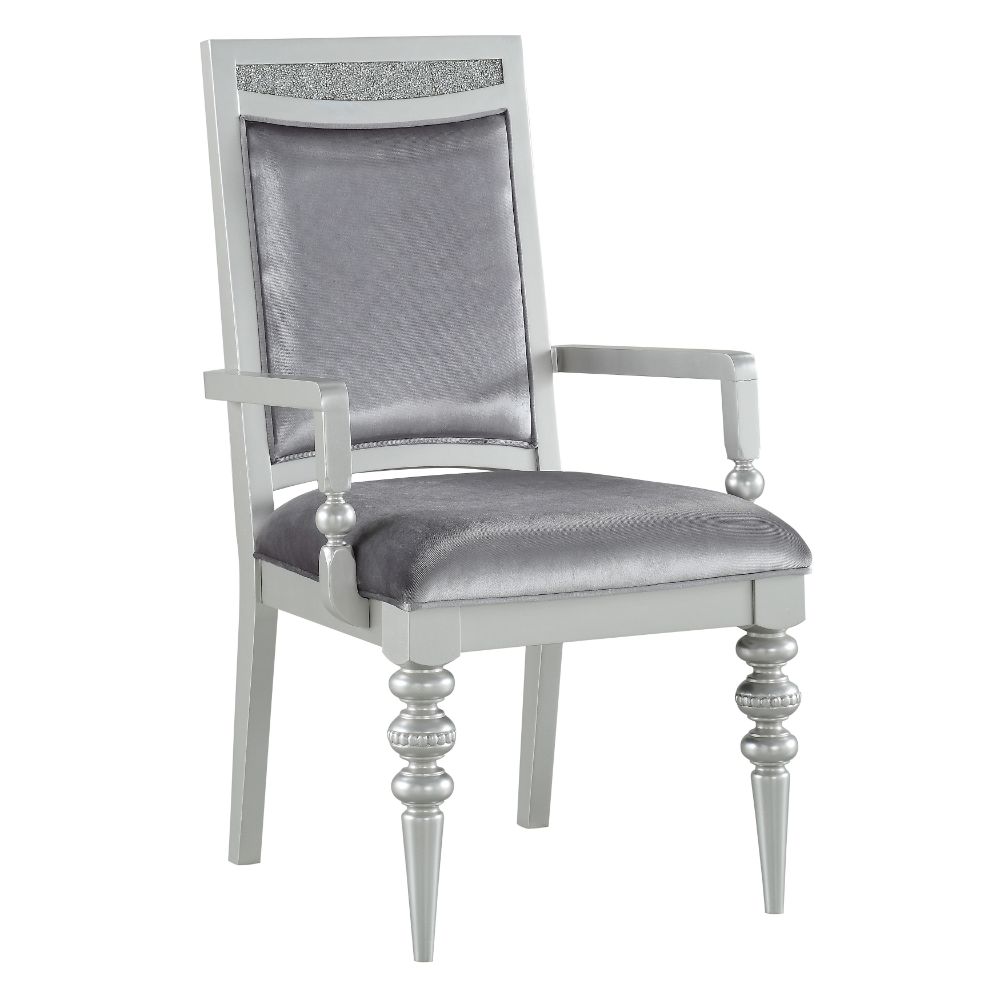 ACME Maverick Arm Chair Set of 2 – front view – Lusso Furniture Miami