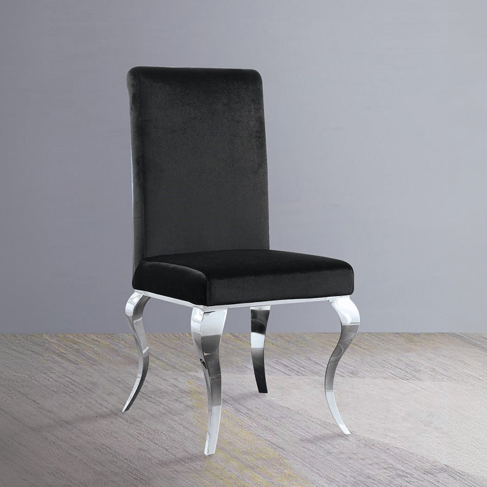 ACME Fabiola Side Chair Set of 2 – front view – Lusso Furniture Miami