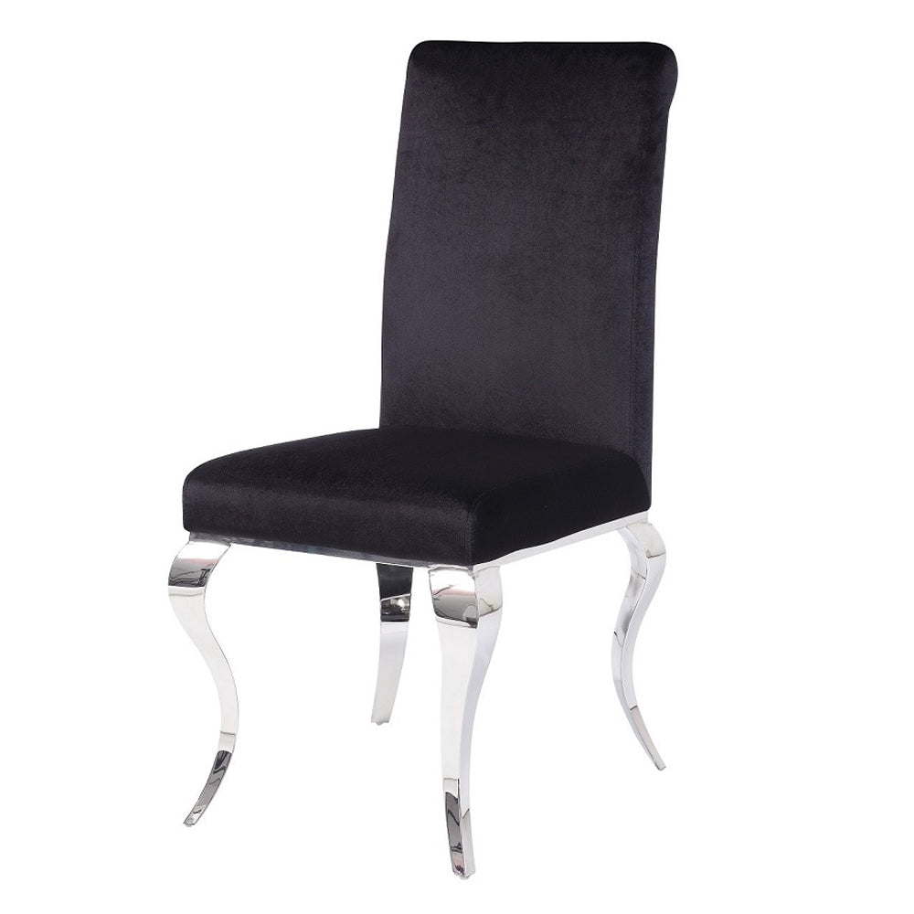 ACME Fabiola Side Chair Set of 2 – angle view – Lusso Furniture Miami