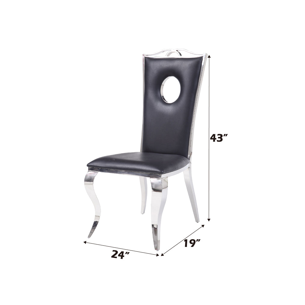 ACME Cyrene Side Chair Set of 2 – view 44 – Lusso Furniture Miami