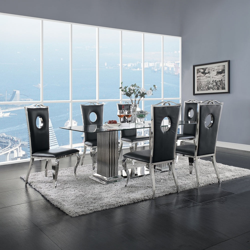 ACME Cyrene Side Chair Set of 2 – view 43 – Lusso Furniture Miami