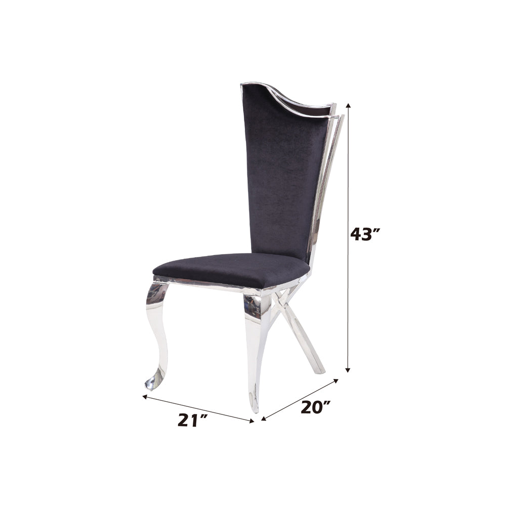ACME Cyrene Side Chair Set of 2 – view 36 – Lusso Furniture Miami