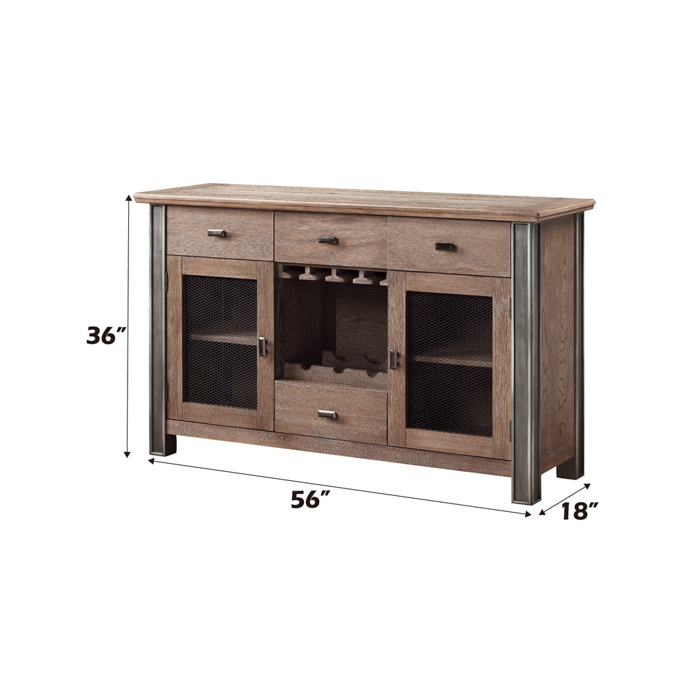 ACME Nathaniel Server – angle view – Lusso Furniture Miami