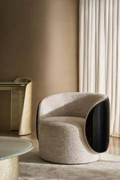 Caracole Cuff Swivel Chair – angle view – Lusso Furniture Miami