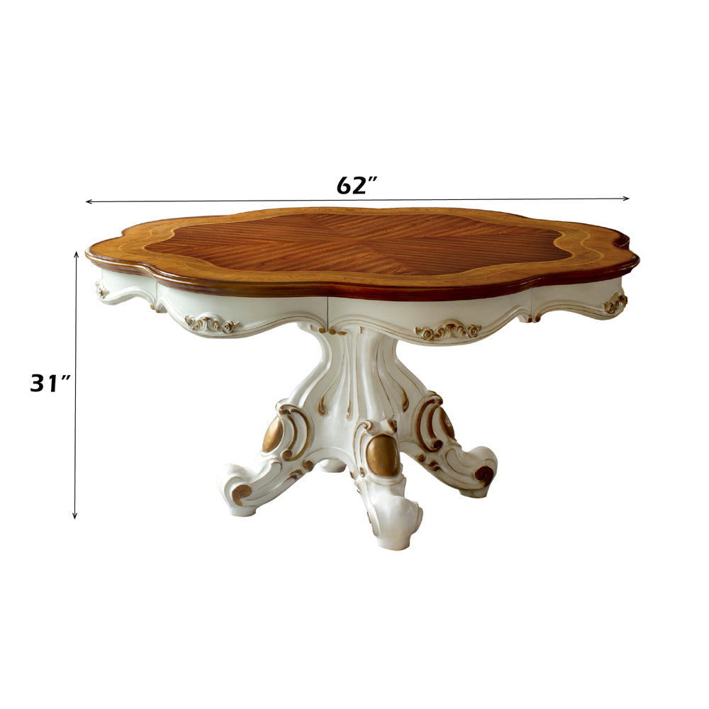 ACME Picardy Dining Table – angle view – Lusso Furniture Miami