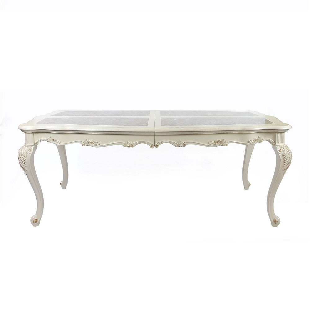 ACME Chantelle Dining Table – side view – Lusso Furniture Miami