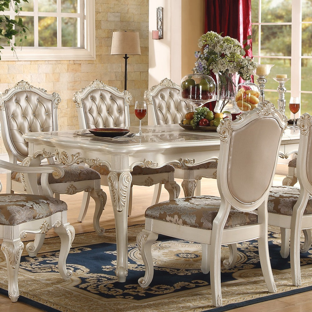 ACME Chantelle Dining Table – angle view – Lusso Furniture Miami