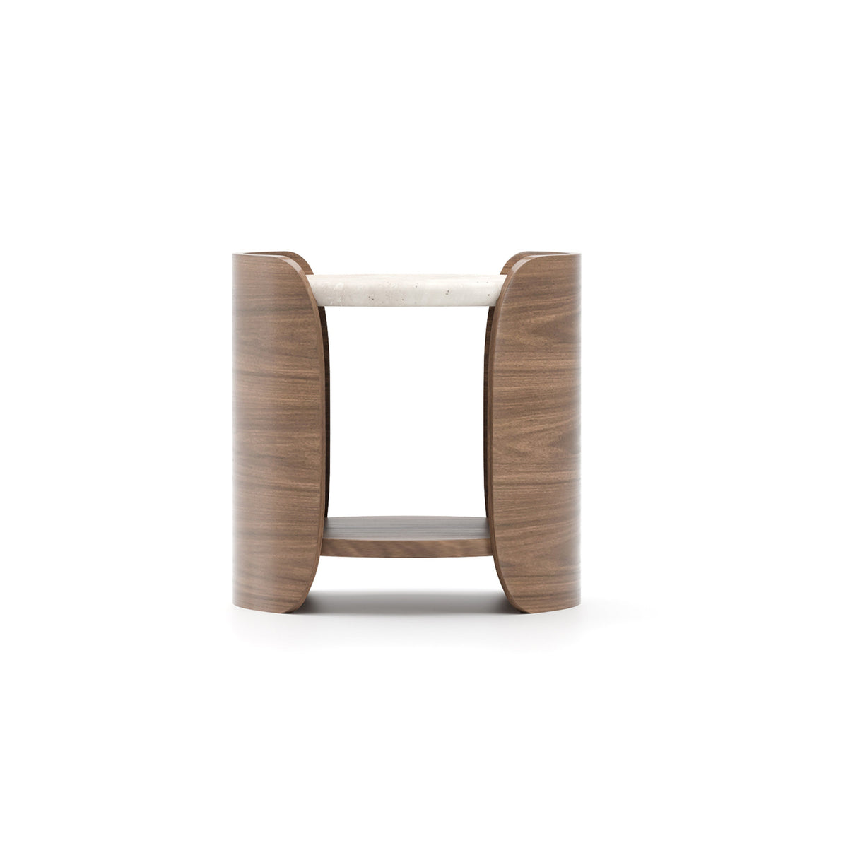 Caracole Fleur Side Table – front view – Lusso Furniture Miami
