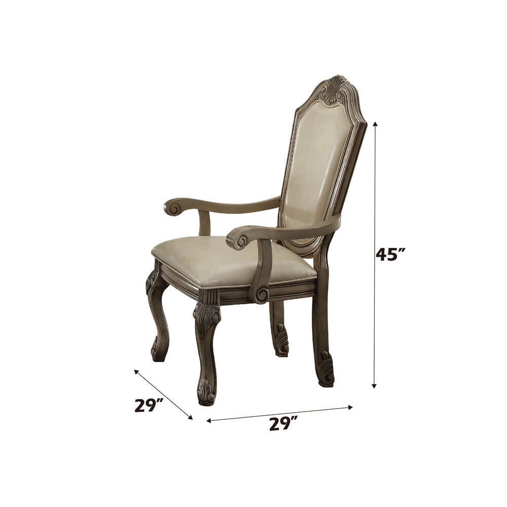 ACME Chateau De Ville Arm Chair Set of 2 – view 24 – Lusso Furniture Miami