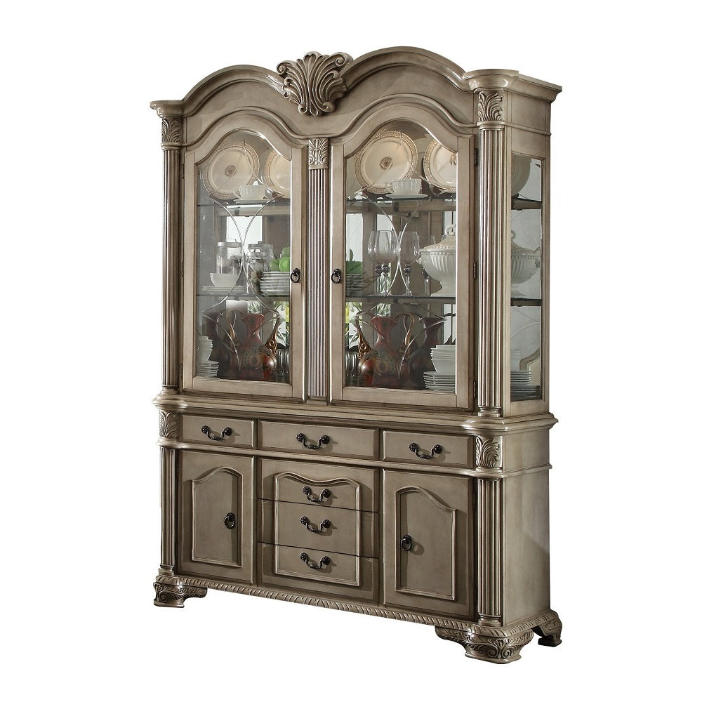 ACME Chateau De Ville Buffet & Hutch – front view – Lusso Furniture Miami