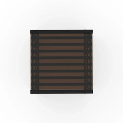 Caracole Pinstripe Dark End Table – detail – Lusso Furniture Miami
