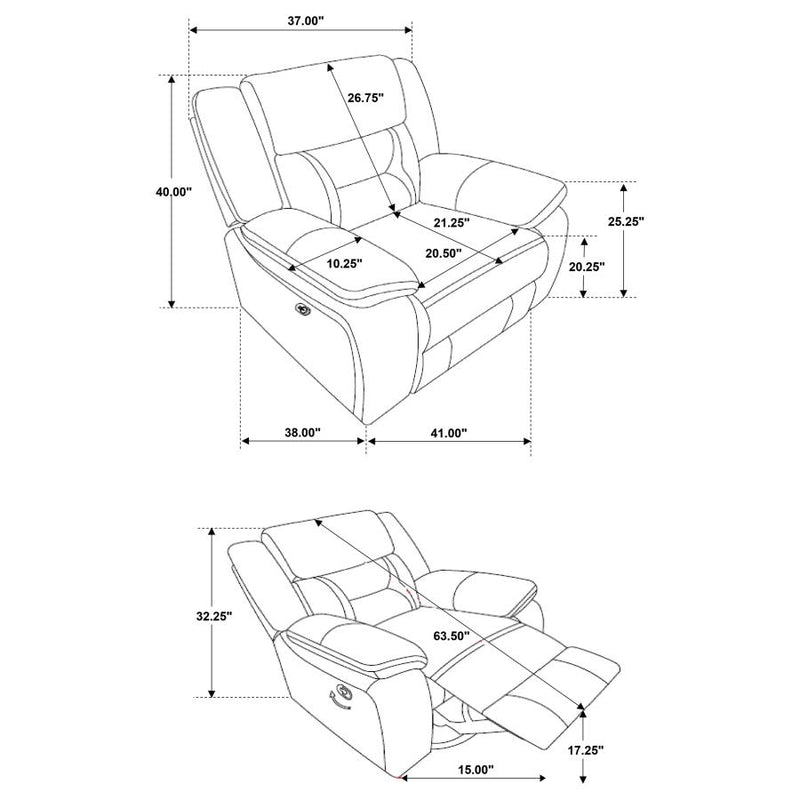 Greer Upholstered Swivel Glider Recliner Chair Taupe-zoom-