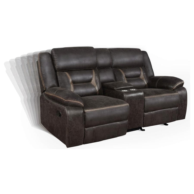 Greer 2-piece Upholstered Reclining Sofa Set Brown-zoom-