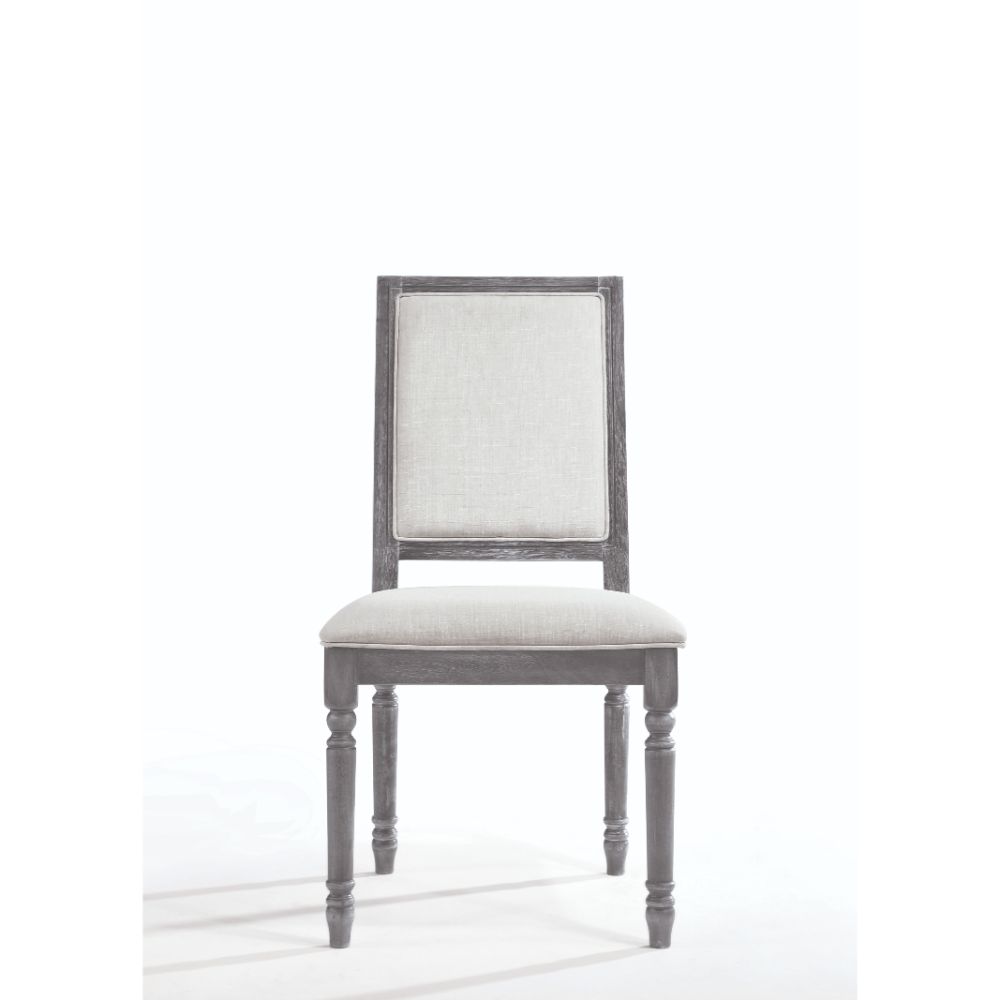 ACME Leventis Side Chair Set of 2 – angle view – Lusso Furniture Miami