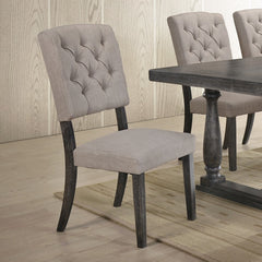 ACME Bernard Side Chair Set of 2 – side view – Lusso Furniture Miami