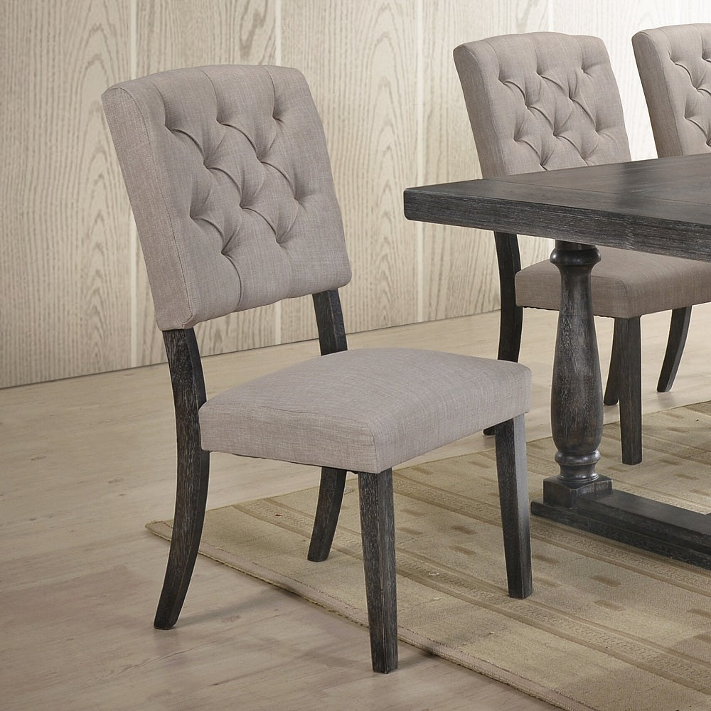 ACME Bernard Side Chair Set of 2 – side view – Lusso Furniture Miami