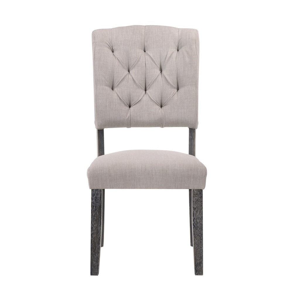ACME Bernard Side Chair Set of 2 – back view – Lusso Furniture Miami