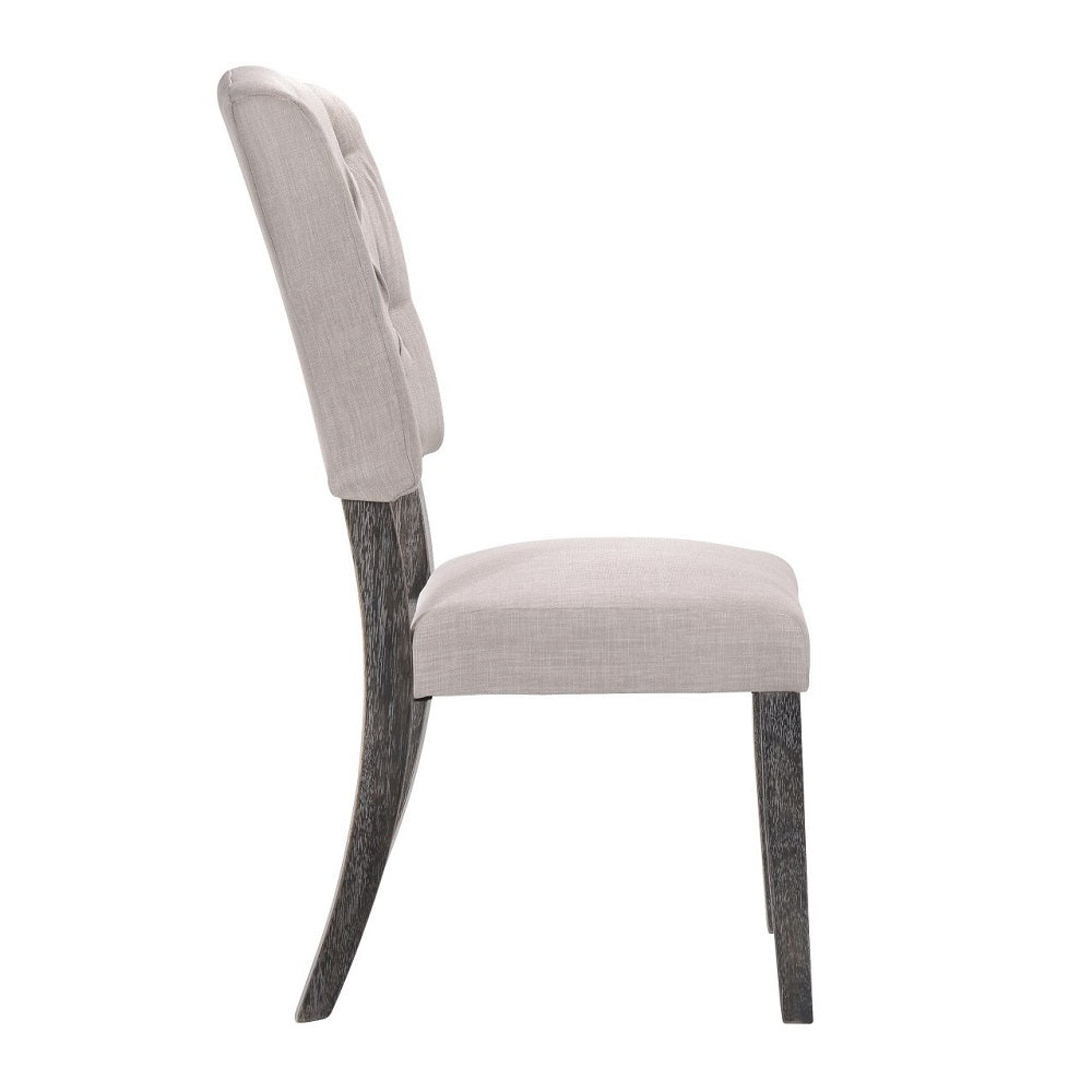 ACME Bernard Side Chair Set of 2 – top view – Lusso Furniture Miami